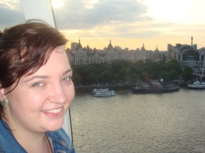 On the London Eye!