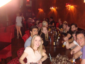 The group at Le Sultan Turkish restaurant