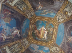 Some of the amazing ceiling artwork found throughout the Vatican Museums